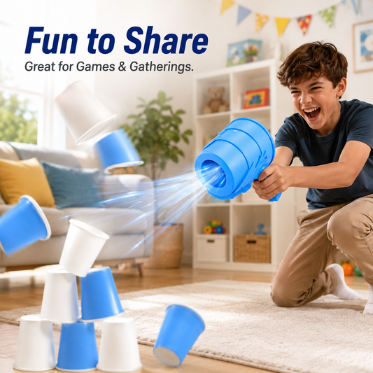 🚚 Free Shipping | 💨 Air Cannon Toy with Foldable Sight 🎯