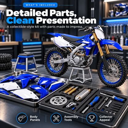 🏍️ Build Your Own Motocross Bike – 1:6 Scale DIY Model Kit