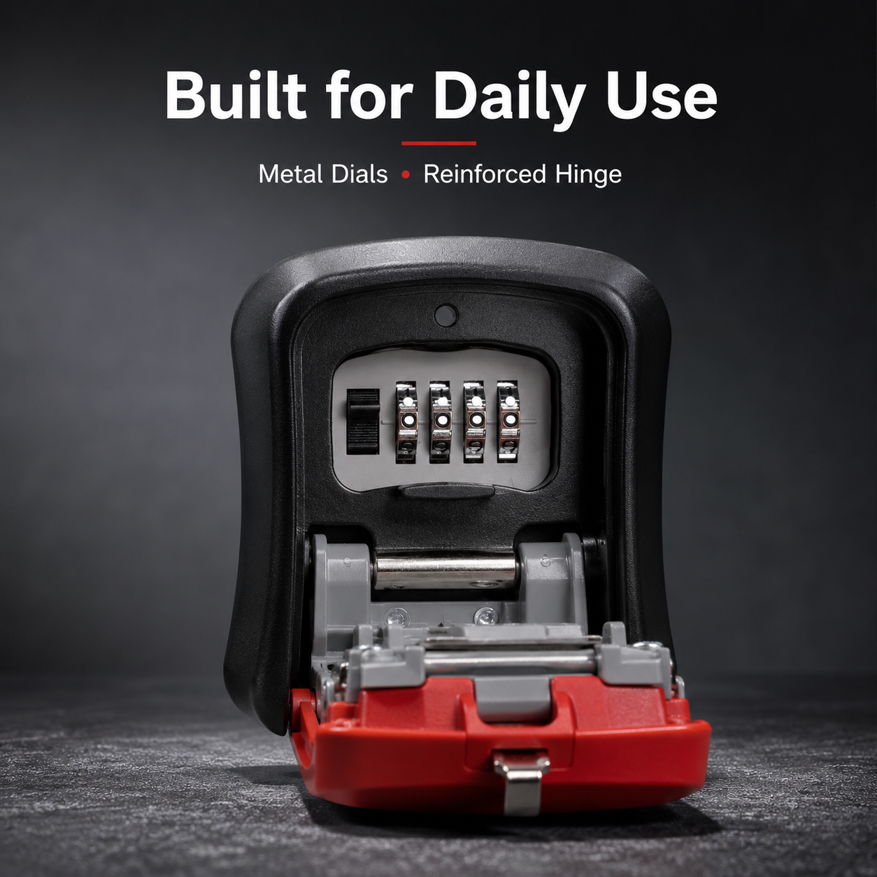 🔐 Wall-Mounted 4-Digit Combination Key Lock Box – Weatherproof Outdoor Key Safe ✨