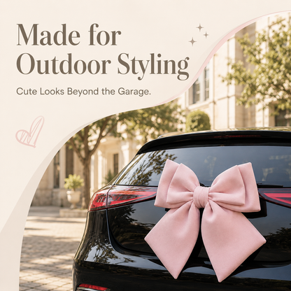 🎀 3D Oversized Pink Bow Car Exterior Decoration Sticker 🚗