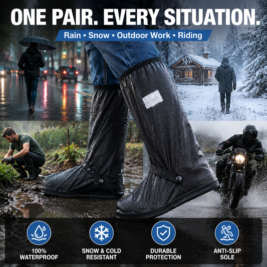 🔥 50K+ Sold | ☔Waterproof Shoe Covers That Keep Shoes Dry & Spotless