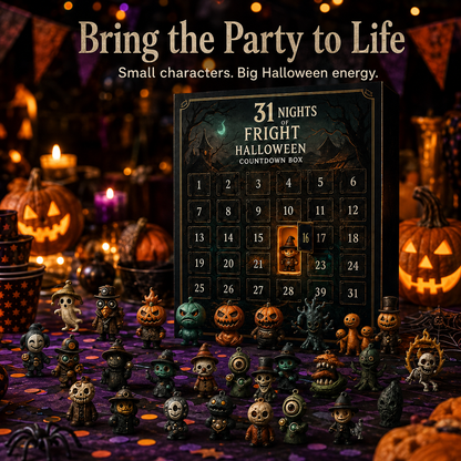 🎃 Halloween Advent Calendar Countdown Box with Collectible Figures 👻