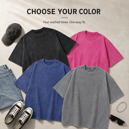 👕 Vintage Oversized Cotton Streetwear T-Shirt – Relaxed Fit Gym Pump Cover Tee ✨