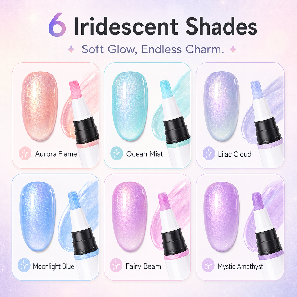⚡50K+ Sold💅 5-in-1 Gel Nail Polish Pen – Salon-Style Shimmer Manicure at Home