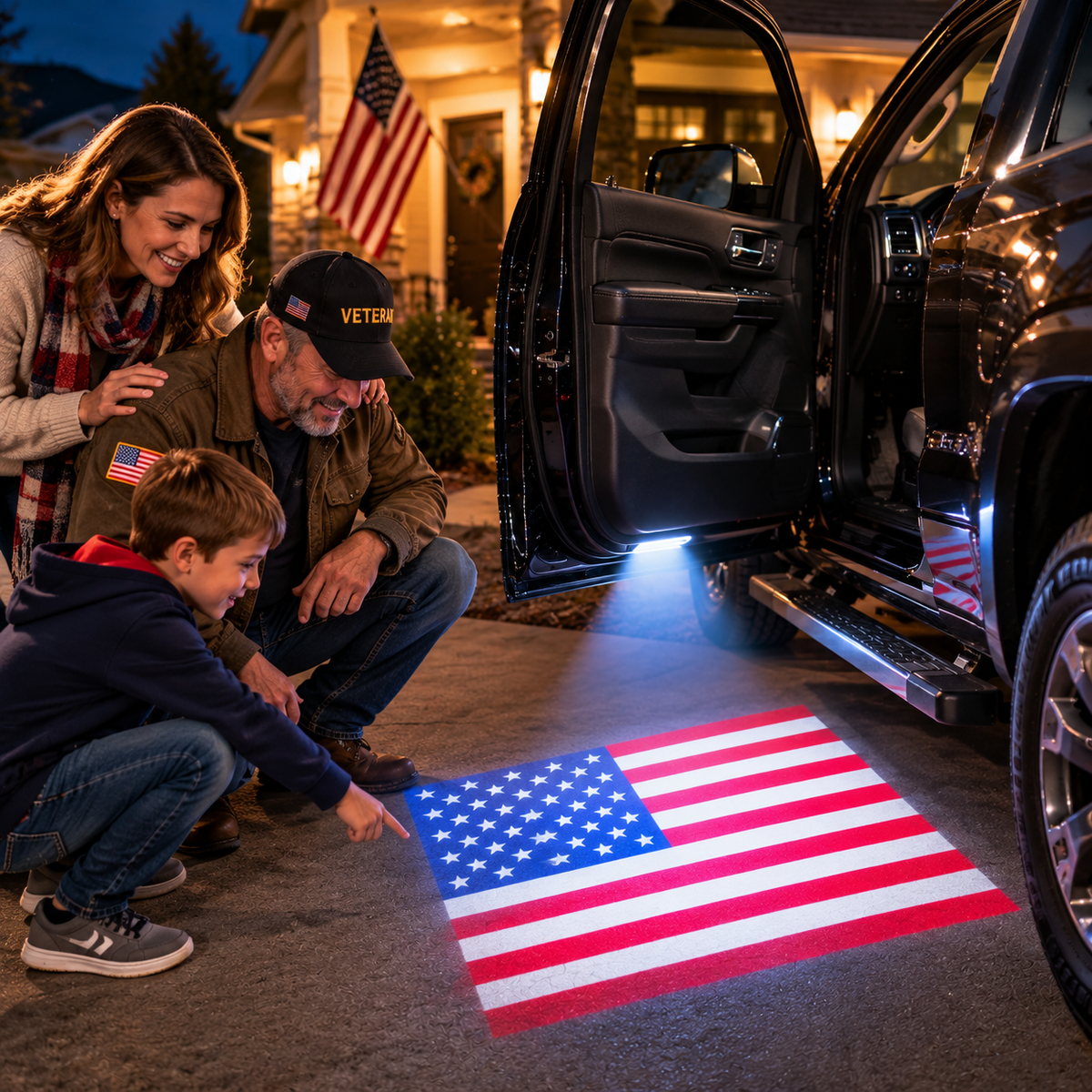 🚗🎖️ Military Honor Car Door Projection Light