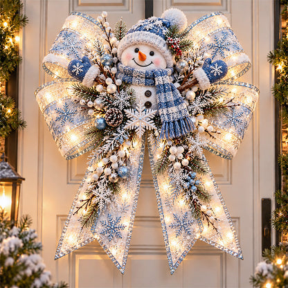🎀 Last Day 50% OFF🔥Giant Light-Up Christmas Bows – Oversized Festive Door Decor ✨
