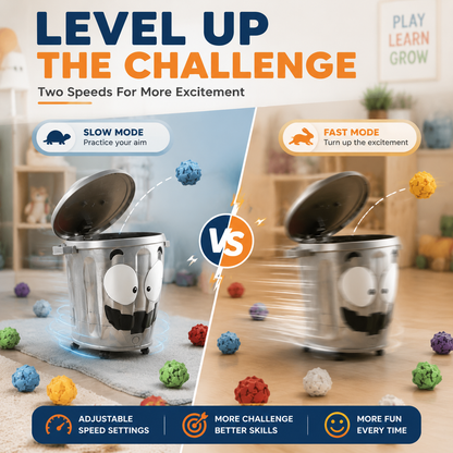 🗑️ Interactive Moving Trash Can Game 🎯