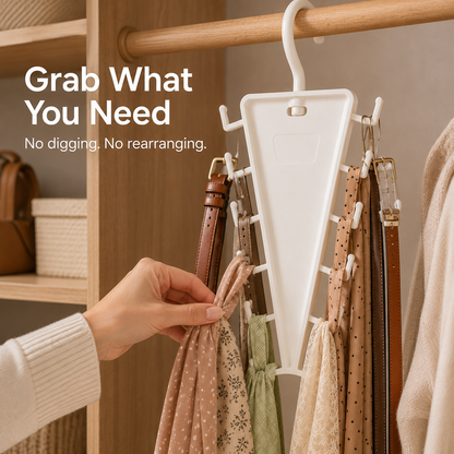 🎁 BUY 1 GET 1 FREE! 👔 12-Hook Rotating V-Hanger ✨