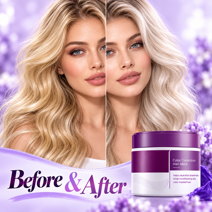 💜 Purple Toning Hair Mask – Cooler Blonde, Softer & Brighter-Looking Hair
