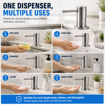 🧽 Built in Kitchen Sink Soap Dispenser Extension Tube Kit with Check Valve 💧