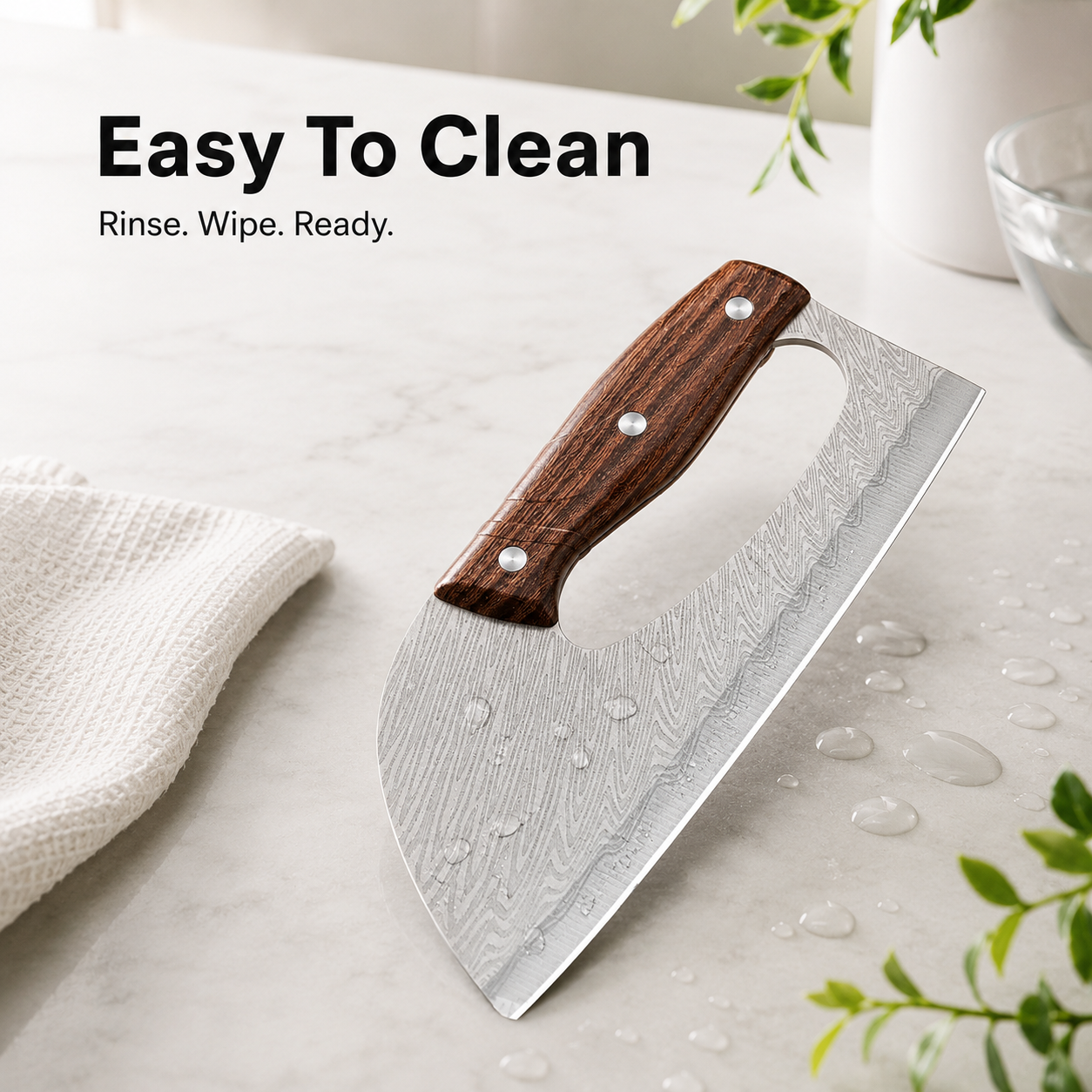 🔪 Heavy-Duty Cleaver Knife for Everyday Prep🔥