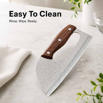 🔪 Heavy-Duty Cleaver Knife for Everyday Prep🔥