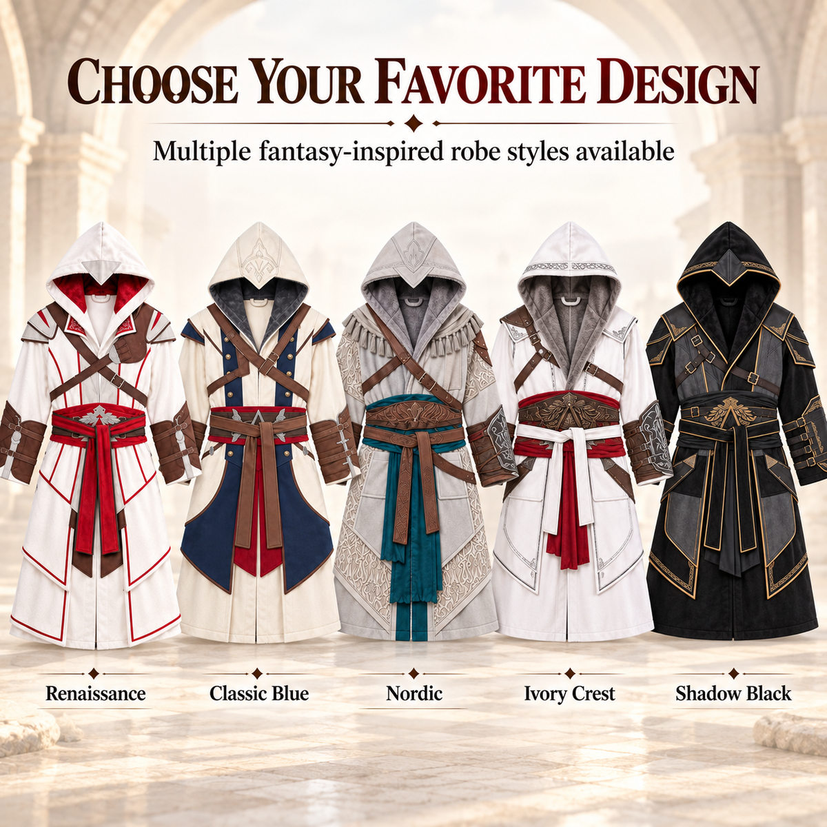 🔥 50% OFF Hooded Warrior Lounge Robe – Fantasy-Inspired Plush Comfort ⚔️