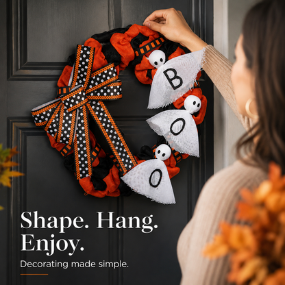 🎃 Spooky Halloween Front Door Wreath Collection for Holiday Decor 👻