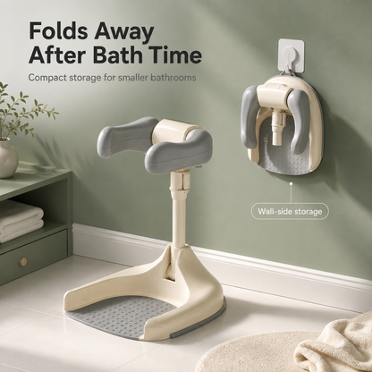 🛁 Adjustable Toddler Standing Bath Support & Shower Assistant 👶