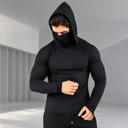 🍂 CLEARANCE SALE: 50% OFF |🛡️ 3-in-1 Integrated Hooded Sun Shirt with Face Cover 🚴‍♂️