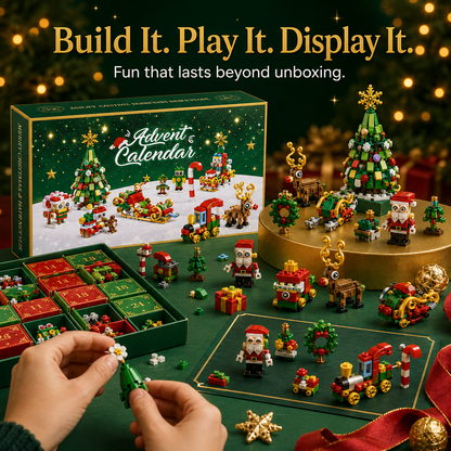 🎄 24-Day Christmas Building Blocks Advent Calendar Gift Set 🎅