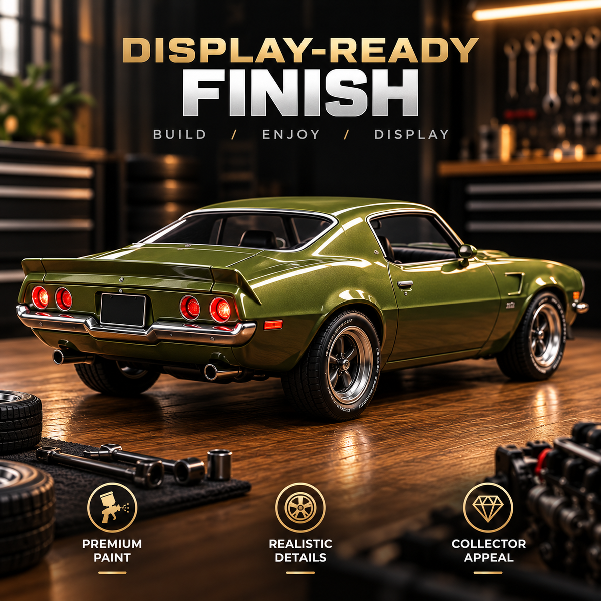 🏁 Build Your Own Classic American Muscle Car Model Kit