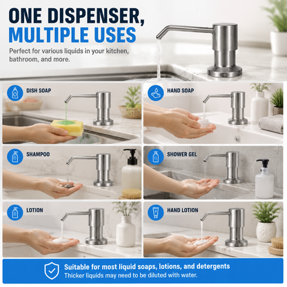 🧽 Built in Kitchen Sink Soap Dispenser Extension Tube Kit with Check Valve 💧