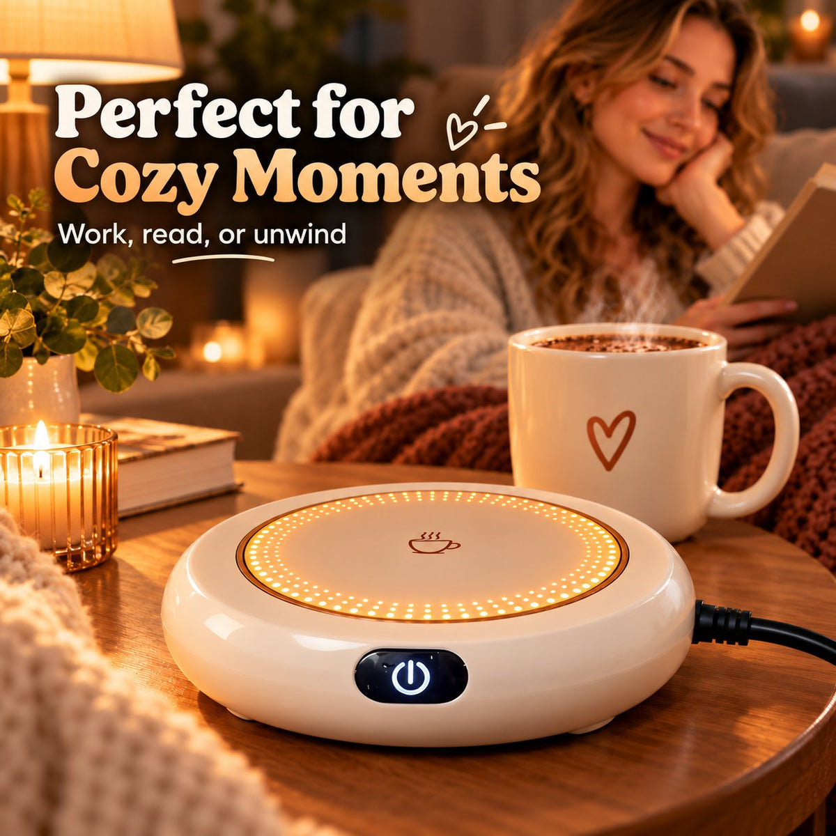 ☕ Smart Mug Warmer — Keep Your Coffee Warm & Your Moments Cozy ✨
