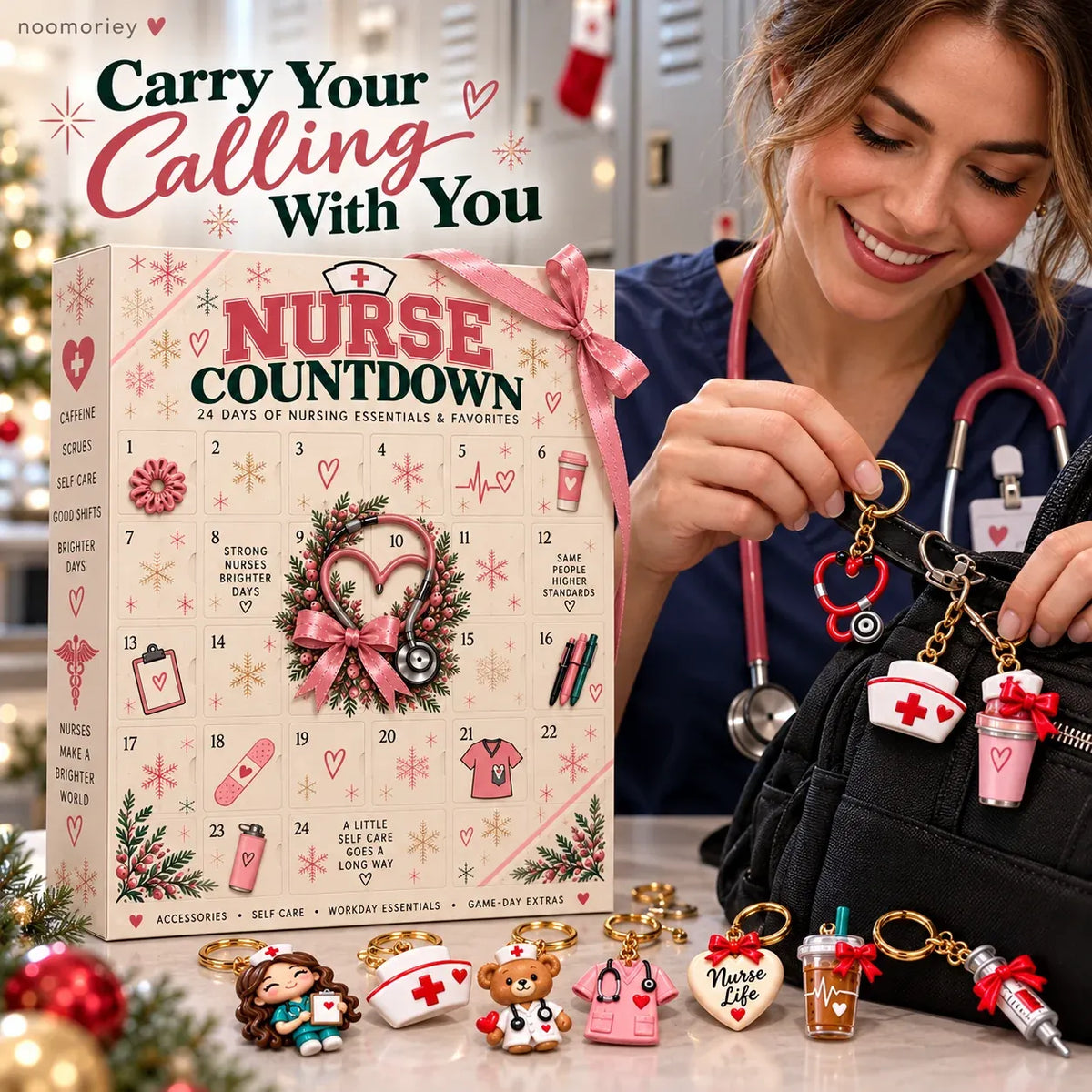 🎁 Nurse Advent - 24 Days of Surprises! One Door A Day, Different Design for Every Day