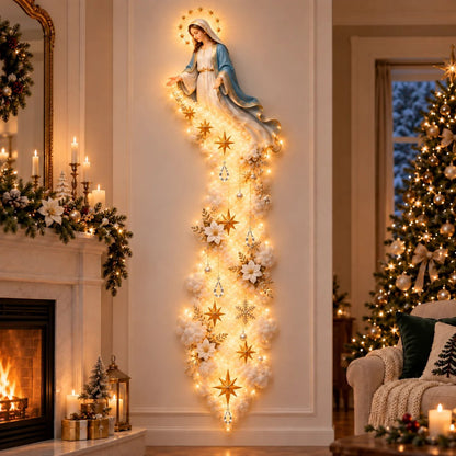 ✨ Christmas Blessing Cloud Trail Wall Light Collection – Jesus, Mary