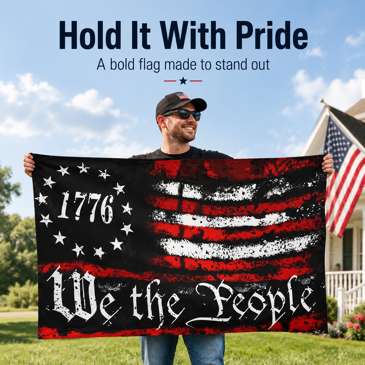New U.S. 250th Anniversary Flag Outdoor Decorative Fabric Celebrating the Nation's Founding