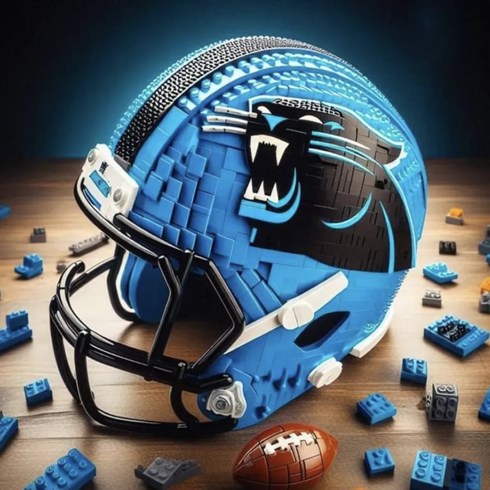 🏈 Football Helmet Building Blocks – 300+ Piece Collectible Model Kit 🎁