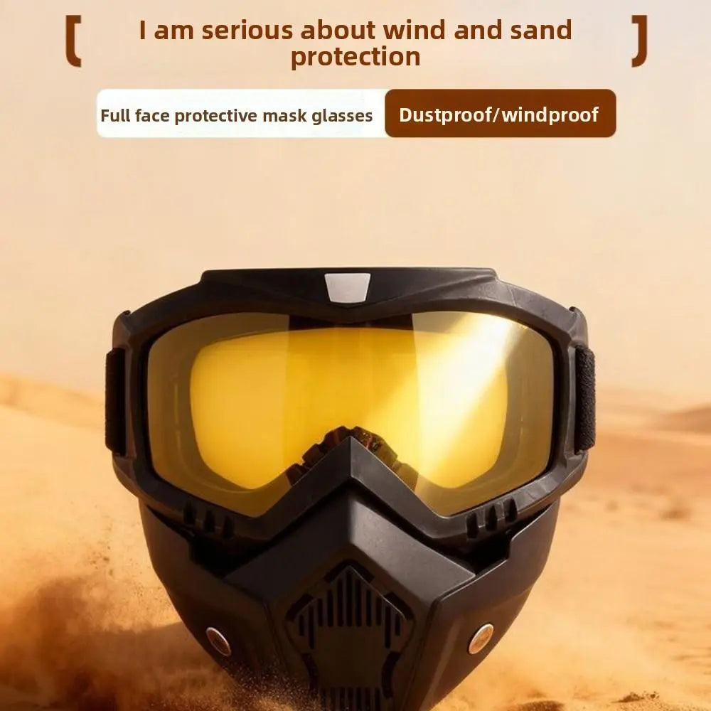 Detachable Full Face Goggle Mask