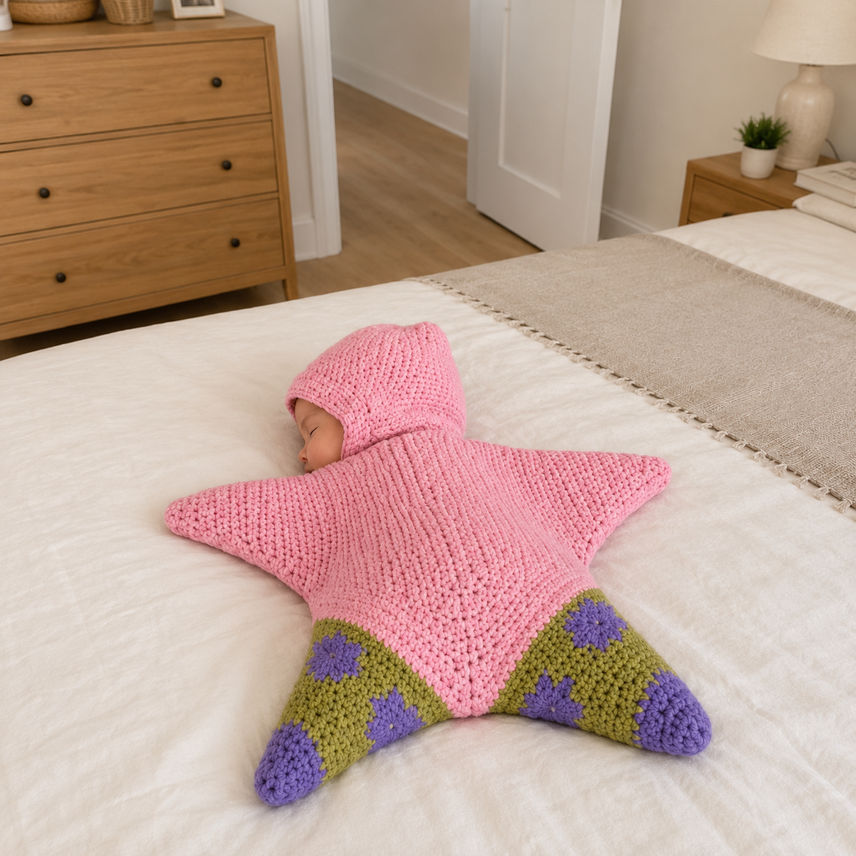 👶Turn Your Little One Into the Cutest Starfish Ever! – Handmade Baby Outfit🥹
