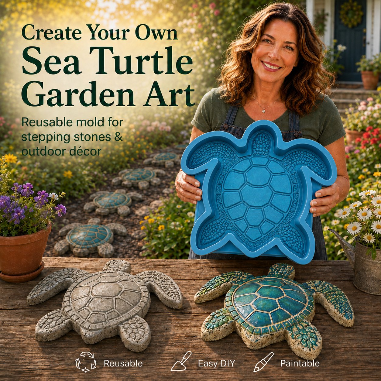 💥 LAST DAY 49% OFF – 🌊 Ocean Garden Art Mold | Buy 2, Free Shipping