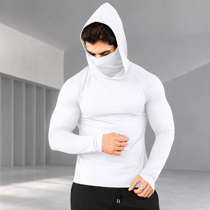 🍂 CLEARANCE SALE: 50% OFF |🛡️ 3-in-1 Integrated Hooded Sun Shirt with Face Cover 🚴‍♂️