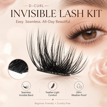 🔥LAST DAY 55% OFF🔥Invisible Lash Kit - 24H Waterproof & Natural Look