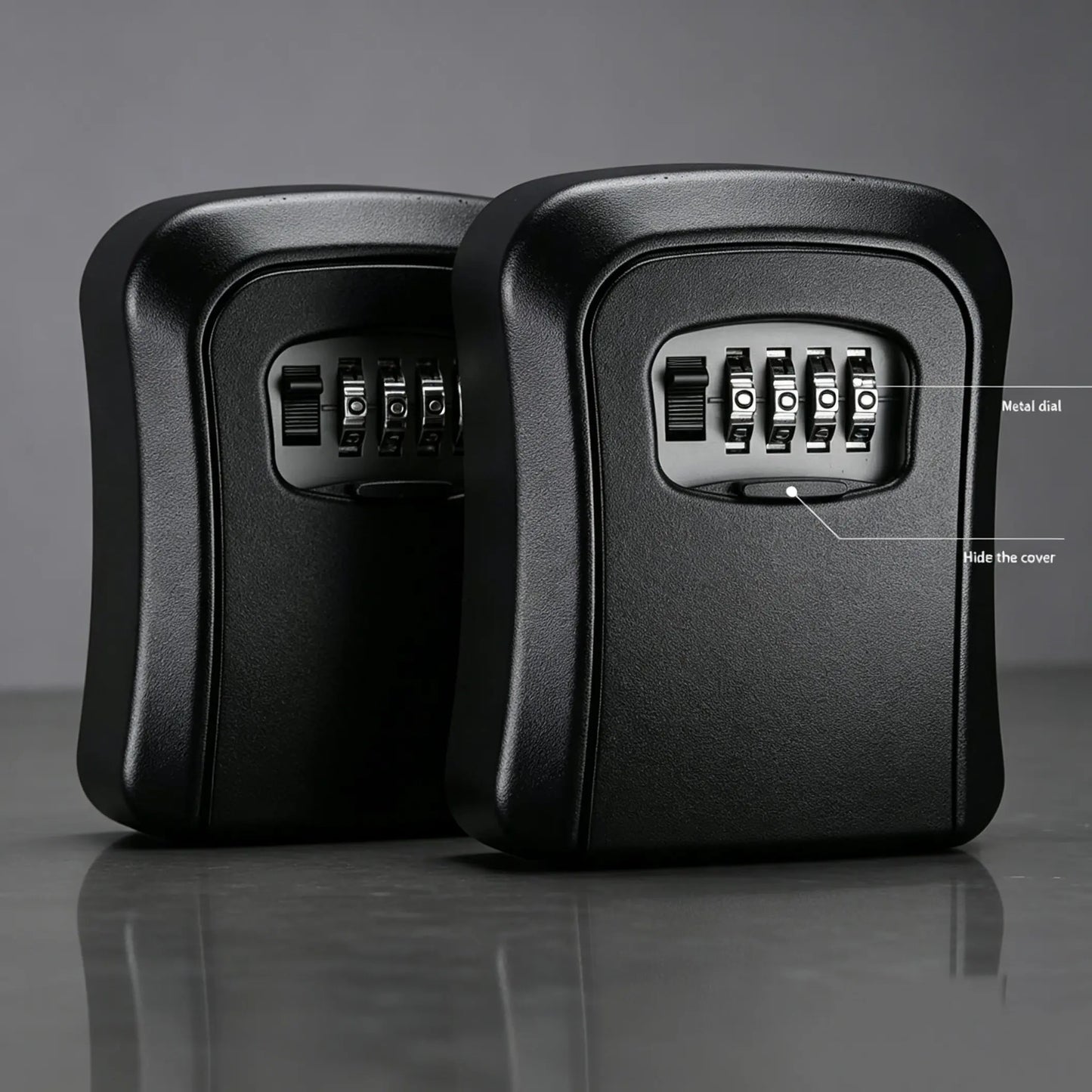 🔐 Wall-Mounted 4-Digit Combination Key Lock Box – Weatherproof Outdoor Key Safe ✨