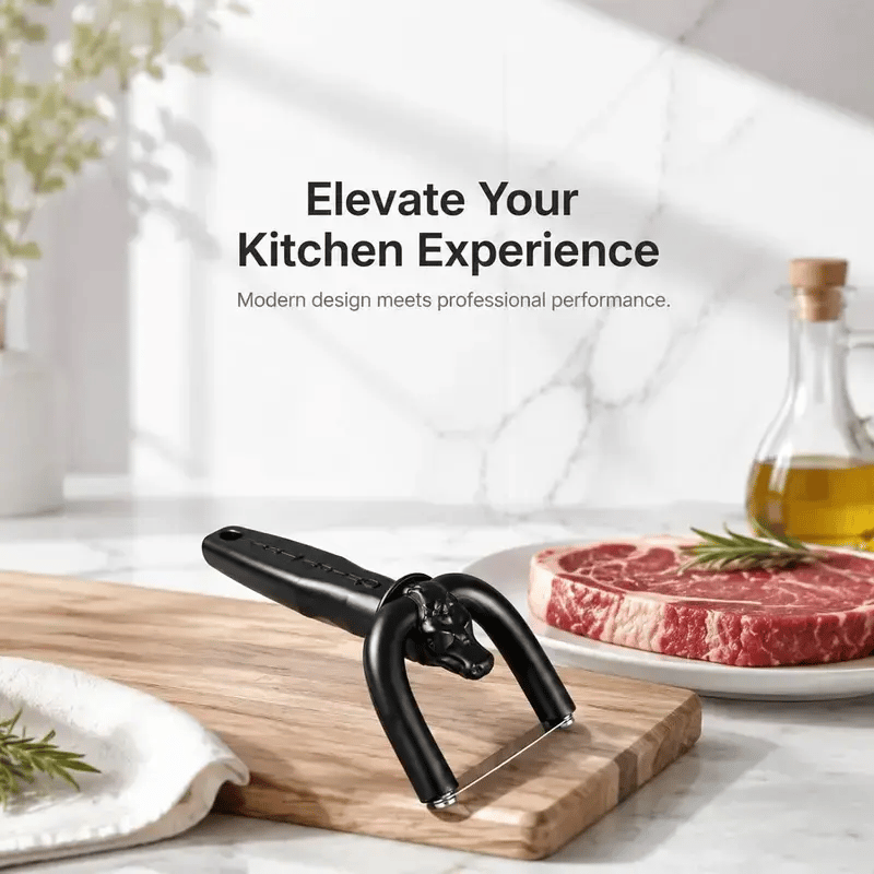 🥩 Precision Meat Fat Trimmer – Ergonomic Stainless Steel Meat Trimming Tool 🔪