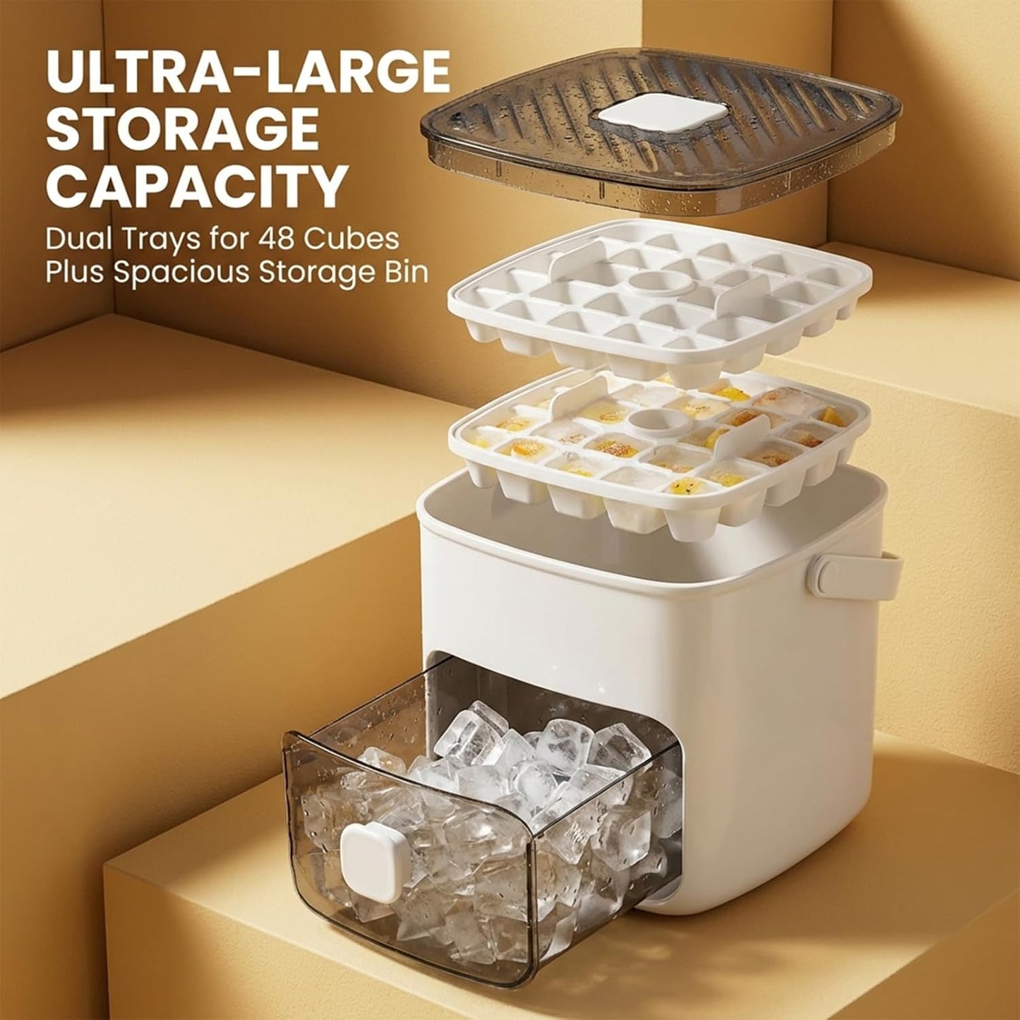 🍹Handled Press-Type Ice Cube Tray (Double-Layer)