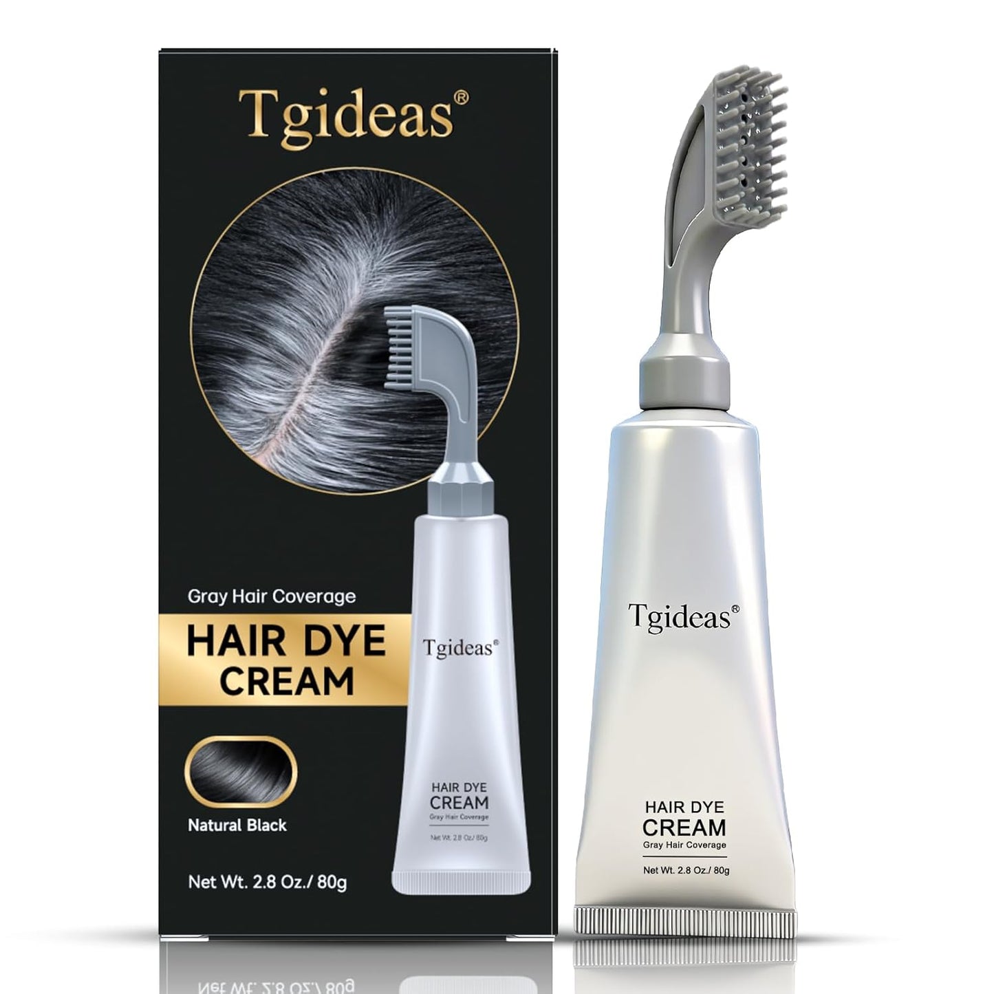 Hair Dye Cream Comb with Natural Plant Extract