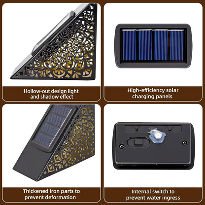 ✨🌙2-Pack Solar Step Lights for Cozy Garden and Patio Lighting
