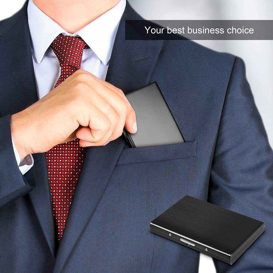 🔥 50% OFF TODAY 💳 RFID Blocking Metal Card Holder
