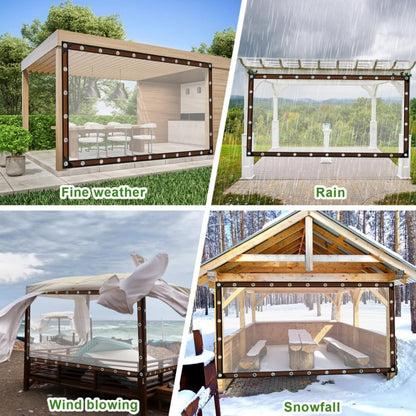 🌧️ 50% OFF Clear Waterproof Tarp – Heavy Duty Outdoor Weather Protection Cover