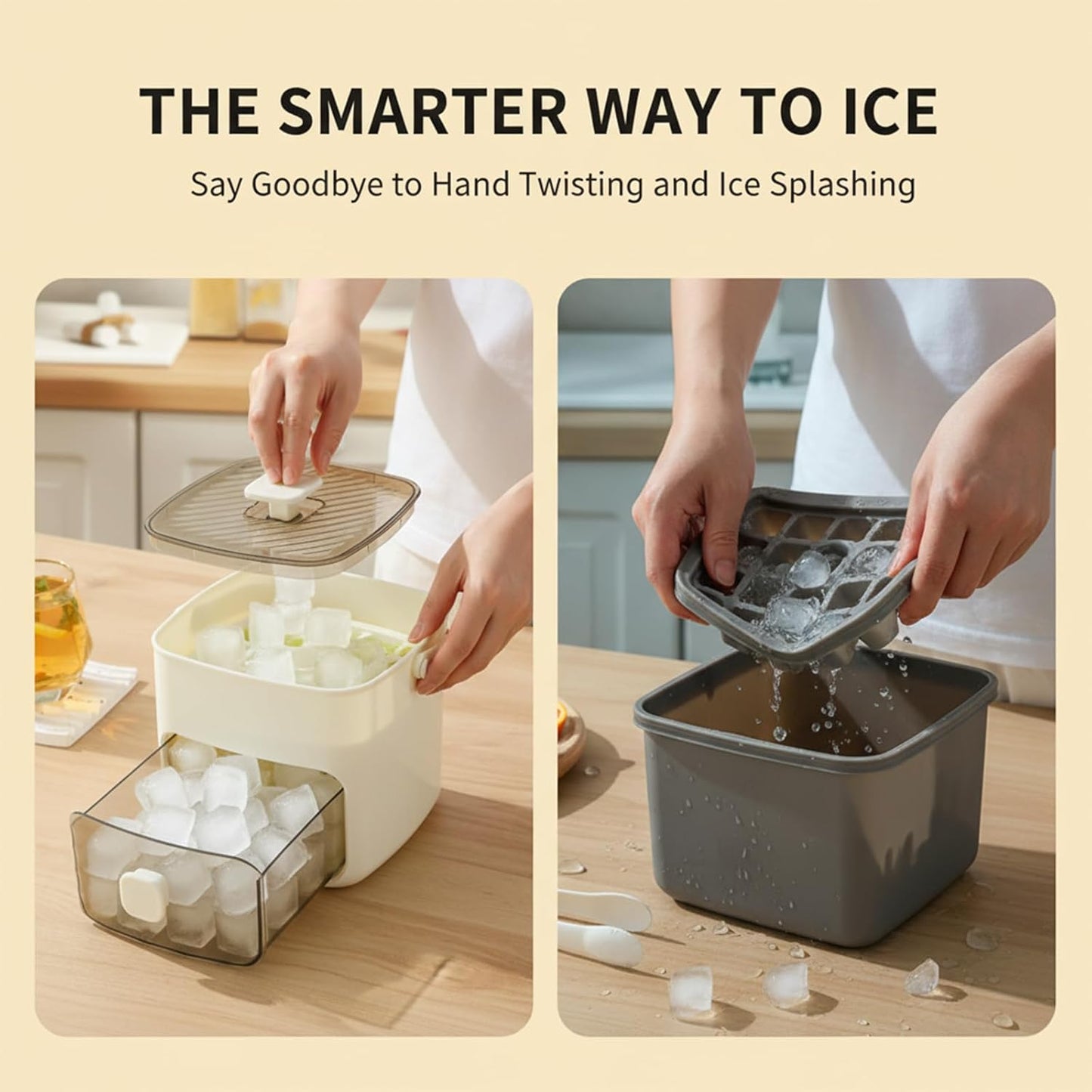 🍹Handled Press-Type Ice Cube Tray (Double-Layer)