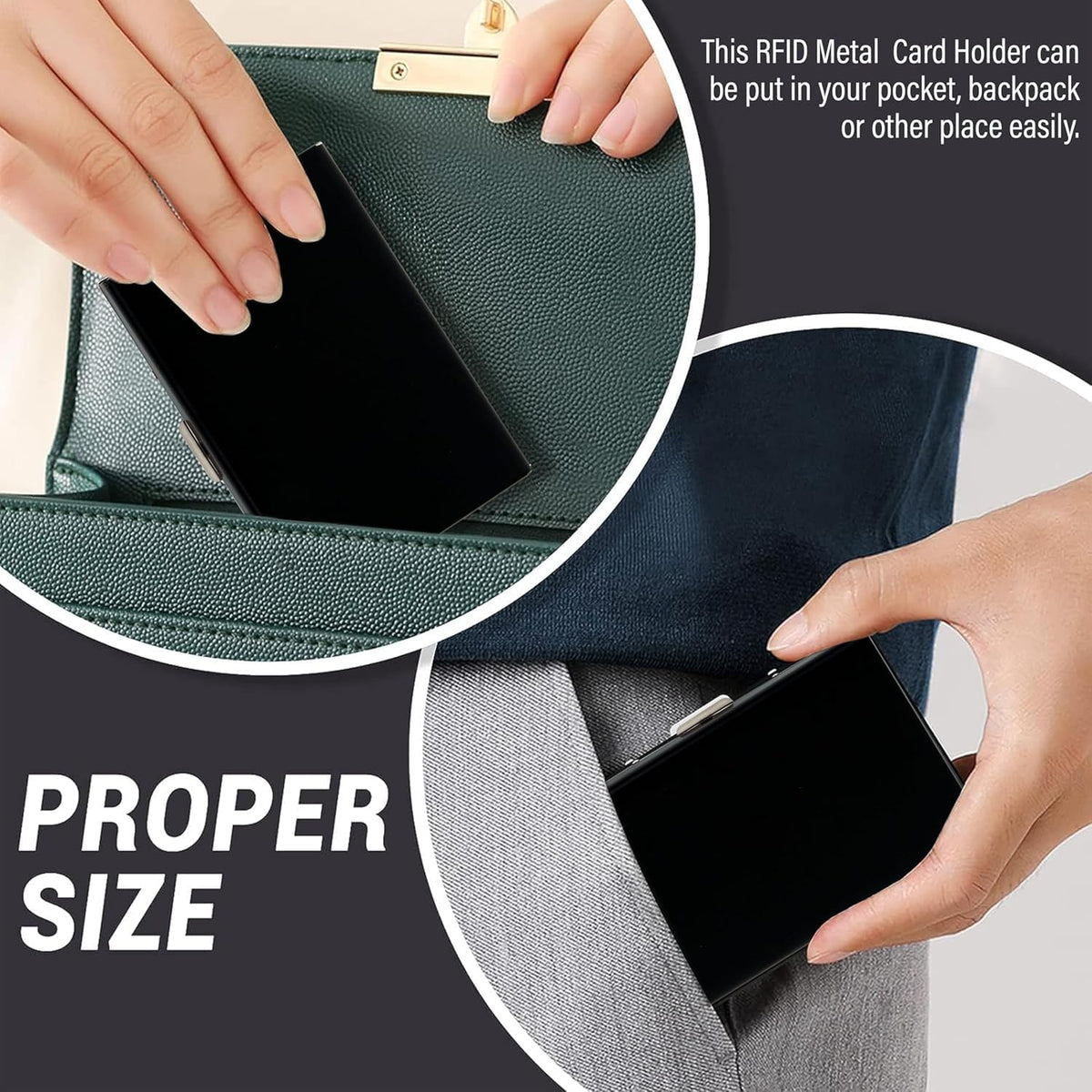 🔥 50% OFF TODAY 💳 RFID Blocking Metal Card Holder