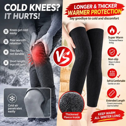 🔥🦵Extra Long Thermal Leg Warmers – Stay Warm All Winter