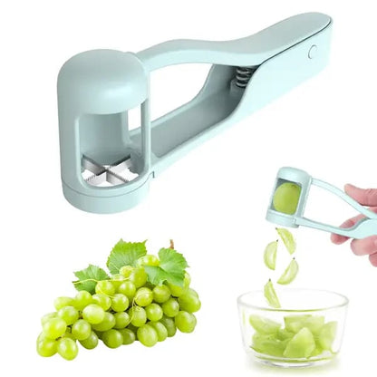 🌸 Grape Cutter for Toddlers 1-3 - Stainless Steel Baby Fruit Slicer Safe & Easy Grape