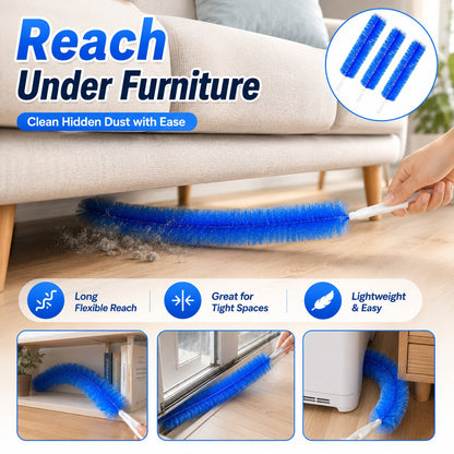 🧹 Flexible Bendable Dust Cleaning Brush | Reusable Multi-Surface Duster