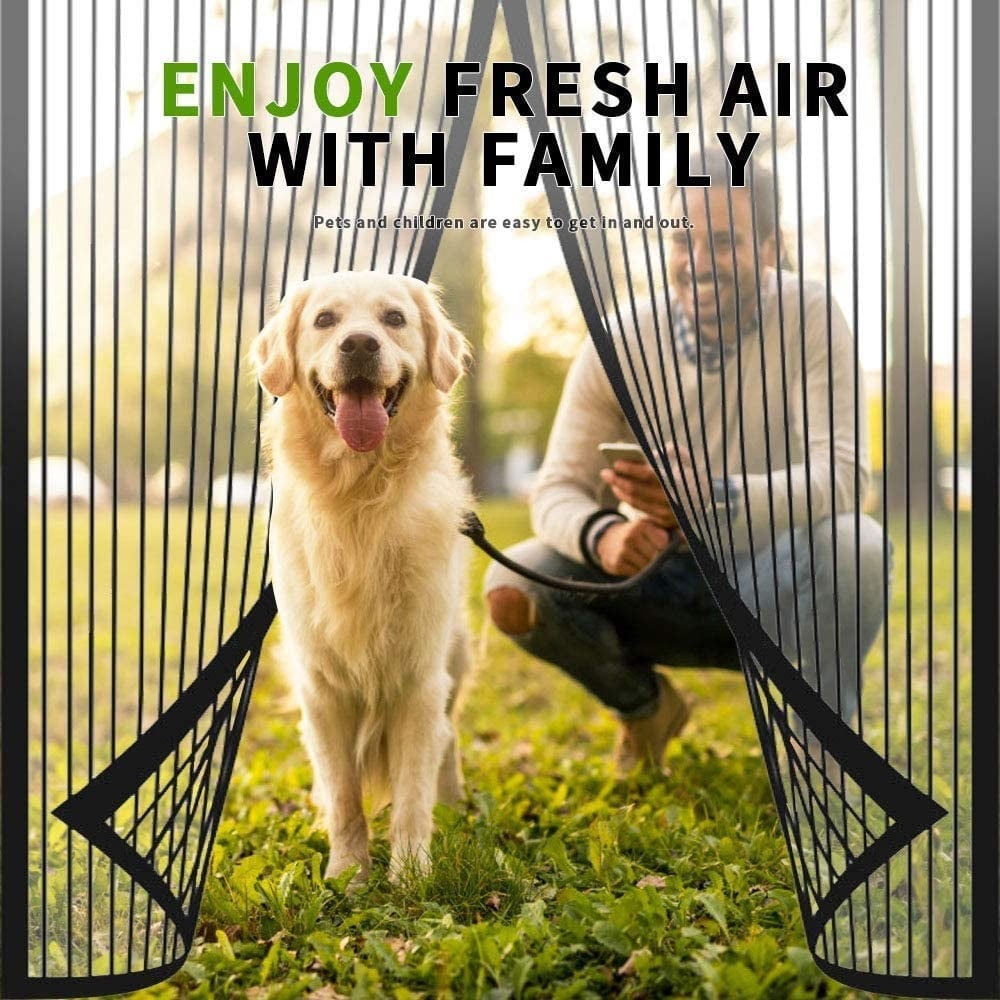 🔥2026 HOT SALE🏠🔥Breathable Mesh Curtain with Hands-Free Magnetic Closure