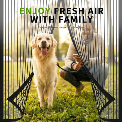 🔥2026 HOT SALE🏠🔥Breathable Mesh Curtain with Hands-Free Magnetic Closure