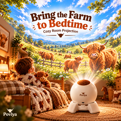 🐮 Highland Cow Farm Projector ✨ Bring Country Charm Into Your Home