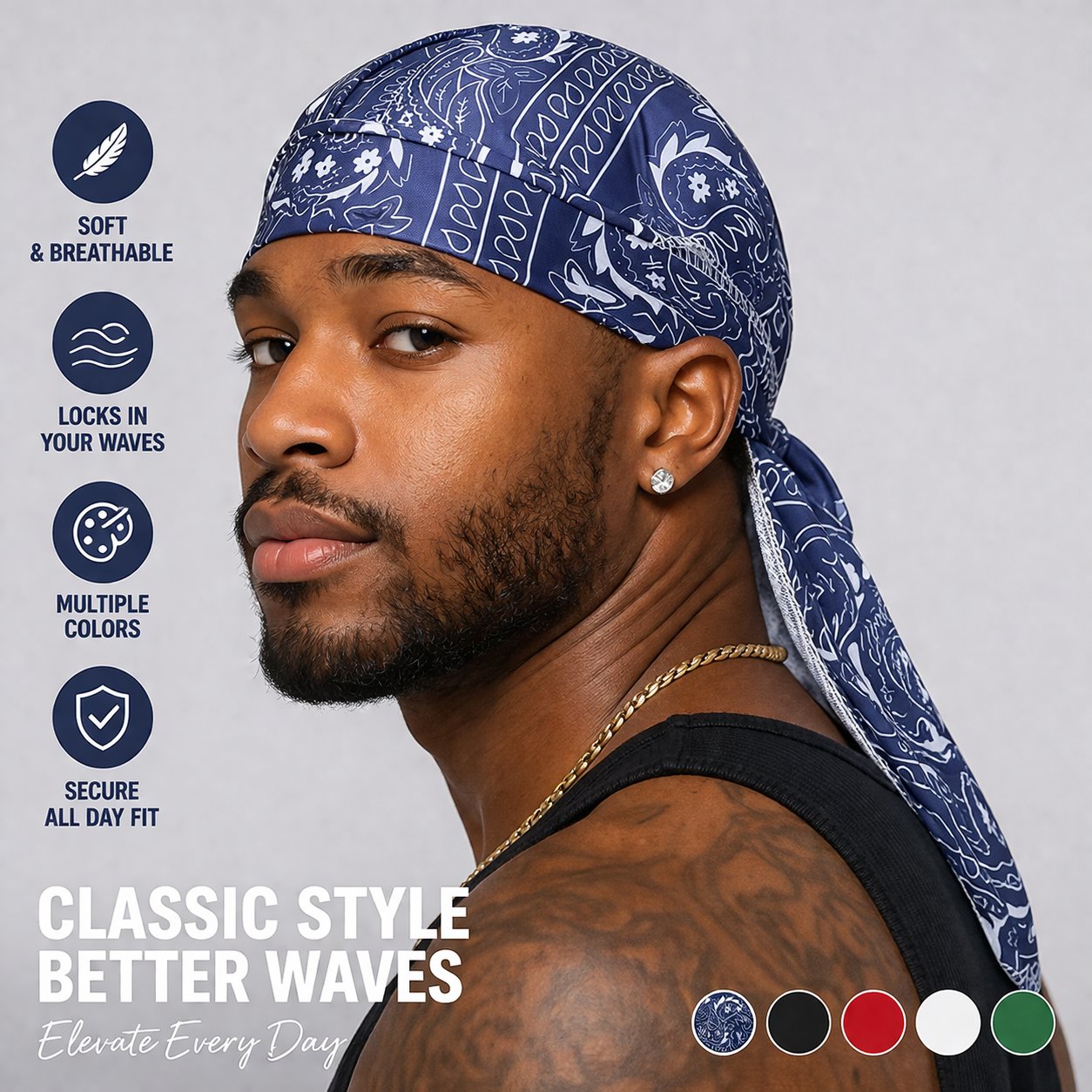 🔥Summer Sale 50% OFF! ✨Paisley Cooling Headscarf Cap
