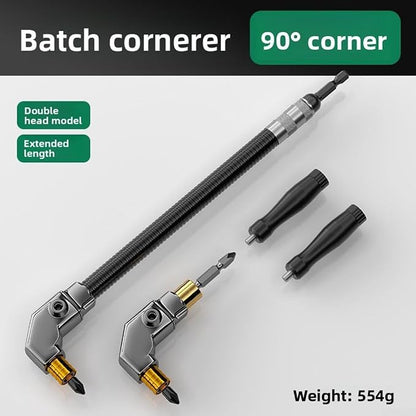 🎁HOT DEAL – Up to 49% OFF🔥🔧 Flexible 90° Right Angle Drill Attachment – Tight Space Driver Adapter